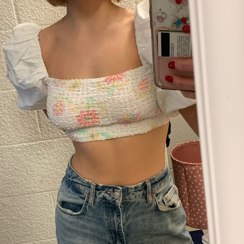Zara floral top